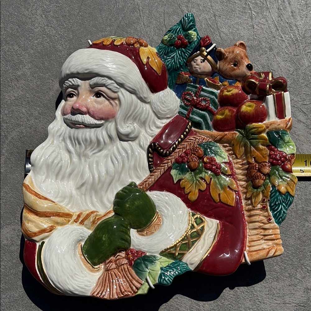 Fitz & Floyd Holiday Solstice Plate.